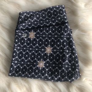 Fabletics Black & Gold Geo Leggings